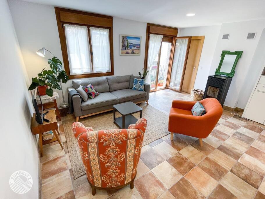 Casa Zunbeltz De 3 Habitaciones En Plena Montana Lezáun Exterior foto